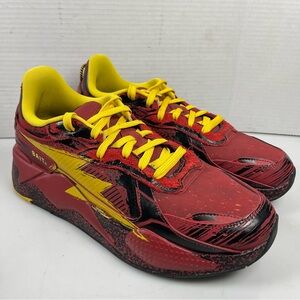 PUMA RS-X BAIT "The Flash" DC Comics Mens Size 12 Burgundy Yellow